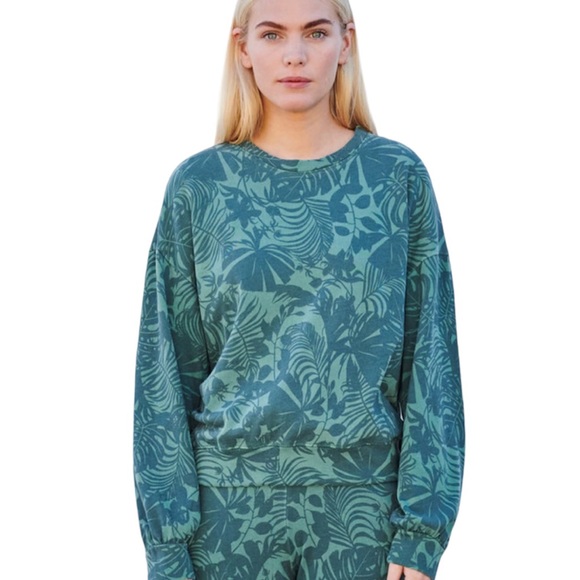 Sundry Tropical Sweatshirt in Spruce - Picture 1 of 7